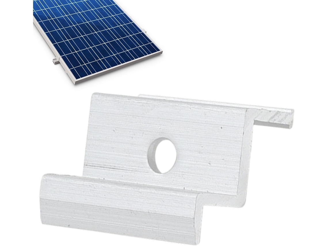 Braçadeiras Para Painéis Solares, Blocos Intermediários De Alumínio