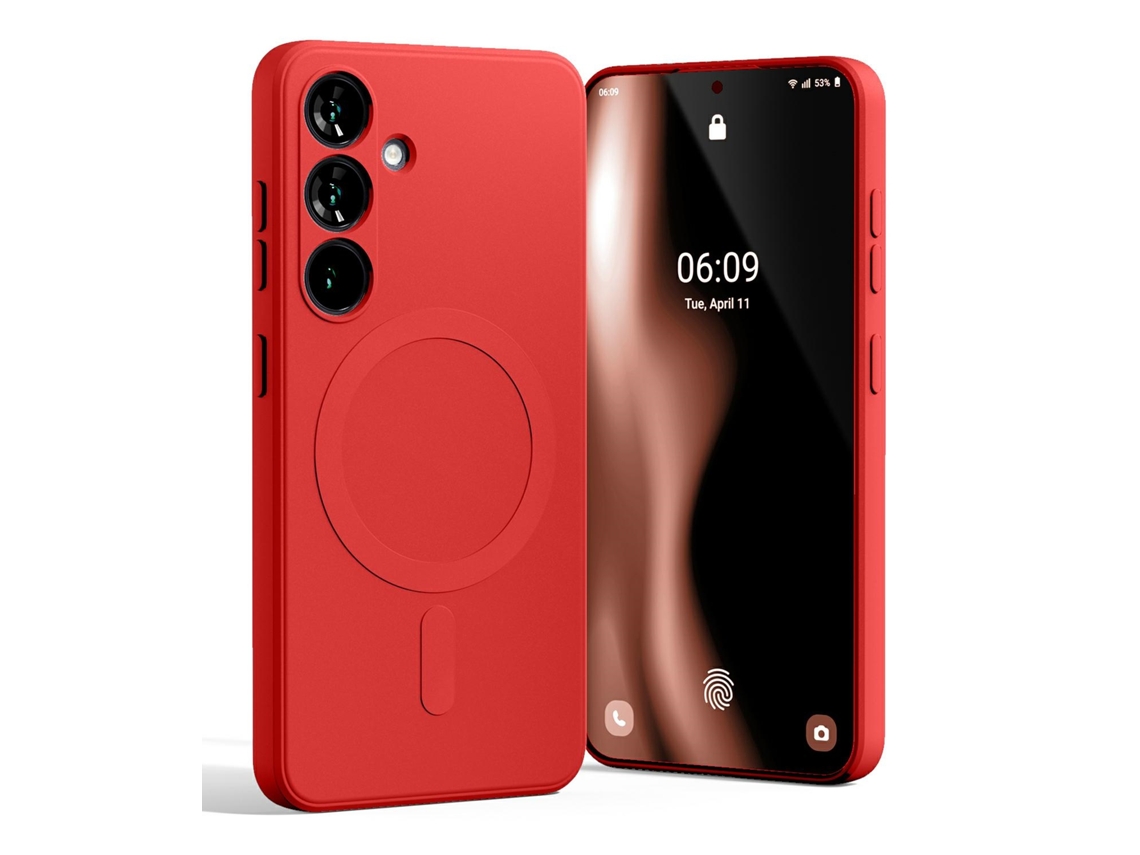 Capa De Mercúrio Semi-silicone Para Samsung S25 S931 Travas Magnéticas E Proteção