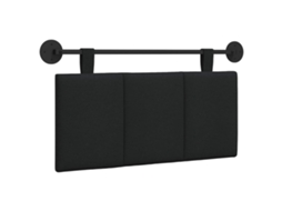 Conjunto 1 Cabeceira Suspensa Vidaxl Preto Veludo (100 X 55 X 5 Cm)