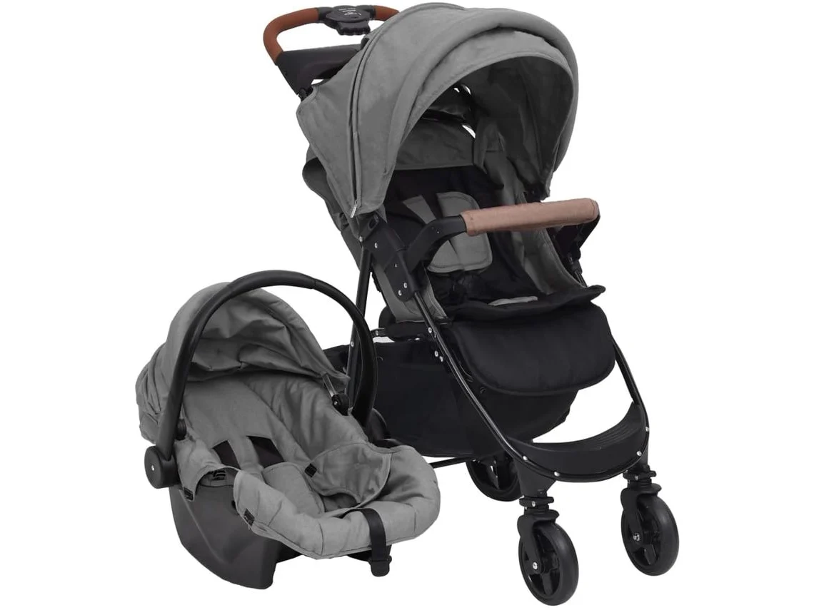 Baby Stroller, Baby Strollers Vidaxl Cinzeto Aço