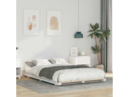 Vidaxl Estrutura da Cama Branco 120 X 190 Cm