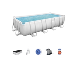 Conjunto Piscina de Aço BESTWAY 56465 (com Cartucho - 14812 L - 274x122cm)