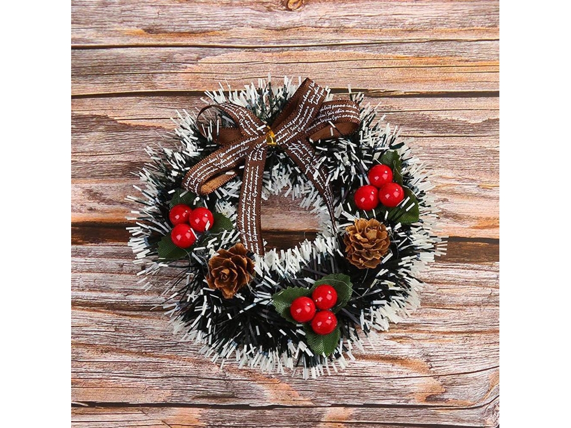 Guirlanda De Decoração De Porte D'entrée, Pin Artificiel, Usada Para Decoração De Festa, Com Arcos, Cloches,