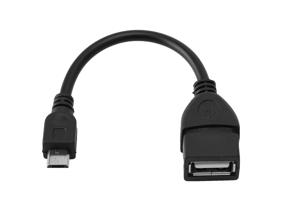 Mali cabo Adaptador Otg Micro Usb para Usb Fêmea com Interface V8 para Celular Android Mini
