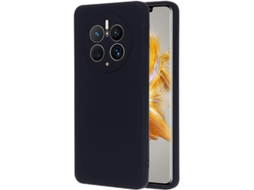Capa Protetora Toque Forro para Huawei Huawei Mate 50 Pro HONGWE. Textura Macia Preto