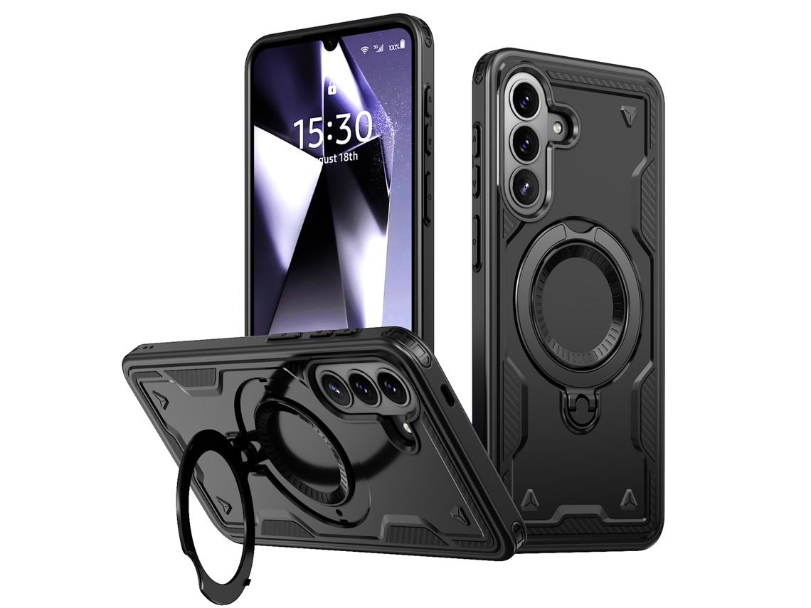 Capa Magnética De Tpu+pc Para Celular A55 5g - Preta