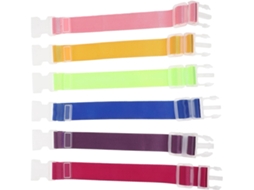 Conjunto Beaupretty De 6 Cintas Ajustáveis Malas Em Pp E Nylon, Prendedores De Bagagem Portáteis E Resistentes