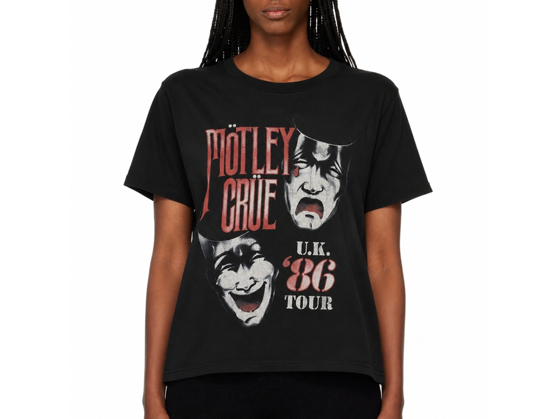 Motley Crue Uk Tour T-shirt Unisex Adults Size:m