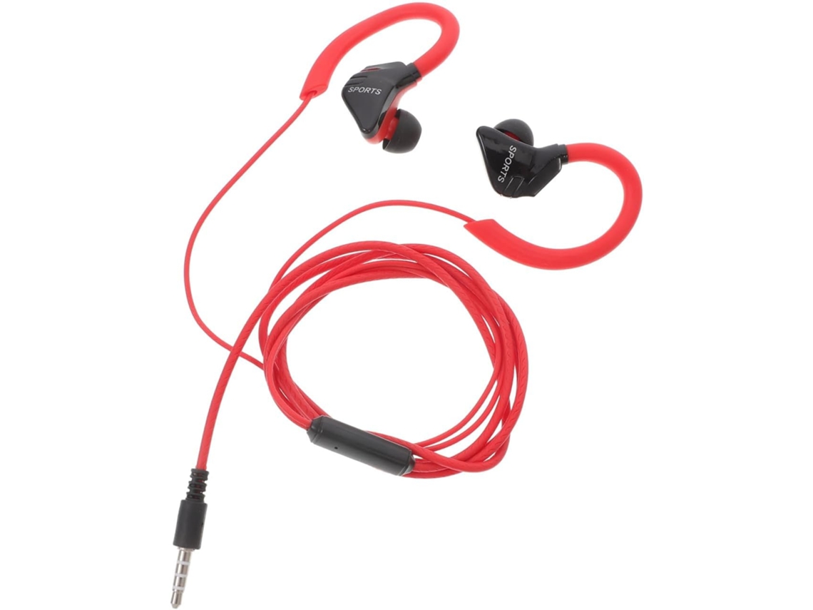 Fones De Ouvido Com Fio Gancho Orelha E À Prova Para Graves Estéreo
