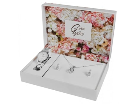 Conjunto Relógio + Joalharia GINA TAYLOR