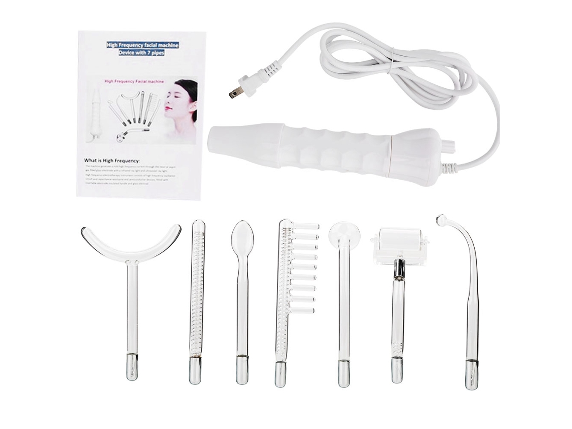 Máquina Portátil Eletrodo Alta Frequência Para Cuidado Facial E Remoção De Acnes