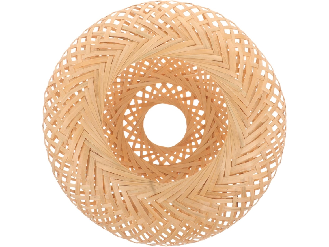 Luminária Pendente Retrô de Bambu Trançado para Decoração de Casa Ou Restaurante. SFUSHOS