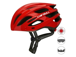 Capacete de Ciclismo TAISHENGDA com óculos magnéticos e viseira
