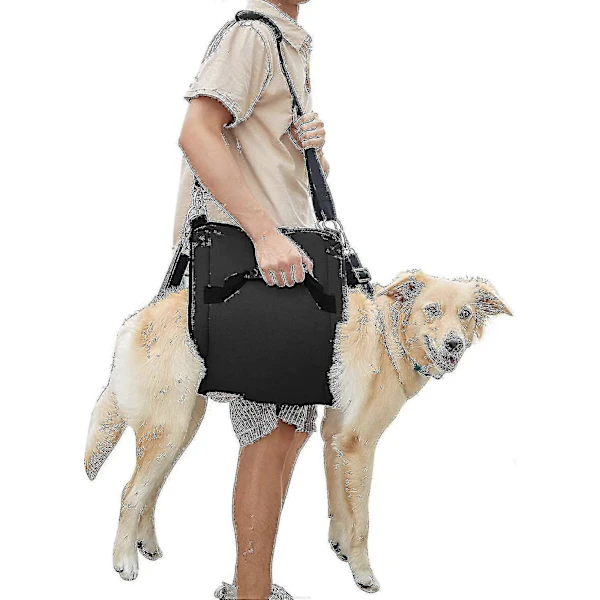 Bolsa de Transporte para Cães com abertura para patas preta