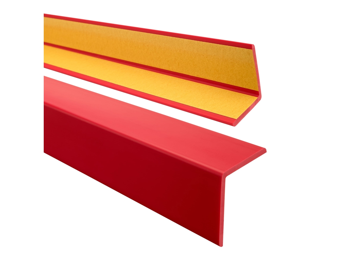 Perfil Angular Autoadesivo Quest Pvc 27x27 Mm, L-form, Vermelho, 130 Cm