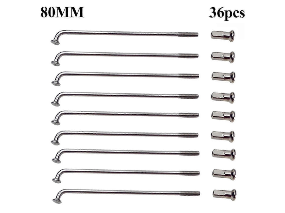 Pacote Com 36 Raios Leves Para Mountain Bike Raios Multifuncionais E Duráveis ​​de 80 Mm Para Desempenho Confiável. Olysi Shop