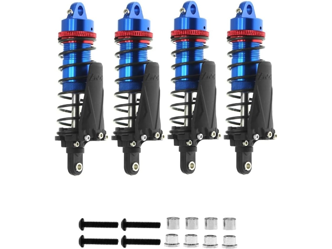Conjunto de 4 Amortecedores Metálicos para Trilhos de Carros Rc com Furo de 90 Mm para Escala 1/10 4 Trx4 Axial SFUSHOS