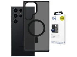 Capa Samsung Galaxy S22 Ultra 5G 3mk MagCase™ HARDY® Hazy MILITAR RESISTENTE anti-scratch (preto)