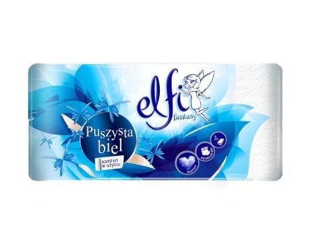 Papel Higiênico Luxuoso Elfi, 8 Rolos, Macio E Fofinho