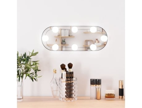 Espelho de Parede com Luzes Led VIDAXL (15 x 40 cm - Vidro)