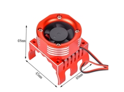 Vento Carro Controle Remoto Alumínio Led Vermelho