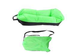 Couch Inflável Camping Praia Viagem Preto Verde