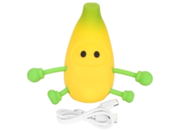 Rebe-lâmpada De Noite Banana Bonita Led 500mah 3 Níveis De Brilho Controle Táctil Usb-c Suave Para Crianças Lar