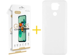 Kit Capa e 2 Películas Xiaomi Redmi Note 9 ACCETEL Liso 1 (Transparente)