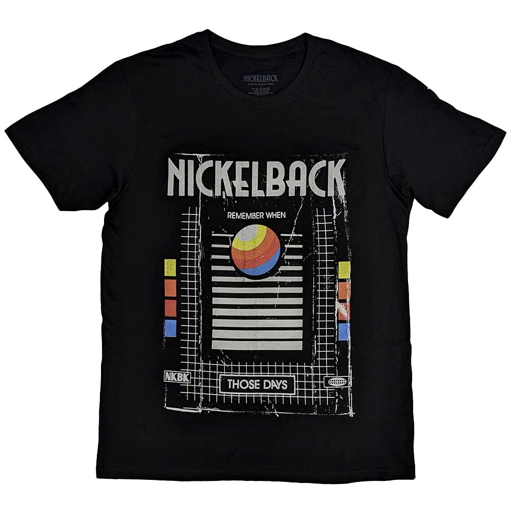 Nickelback Those Days Vhs T-shirt Unisex Rockinstone Size:l