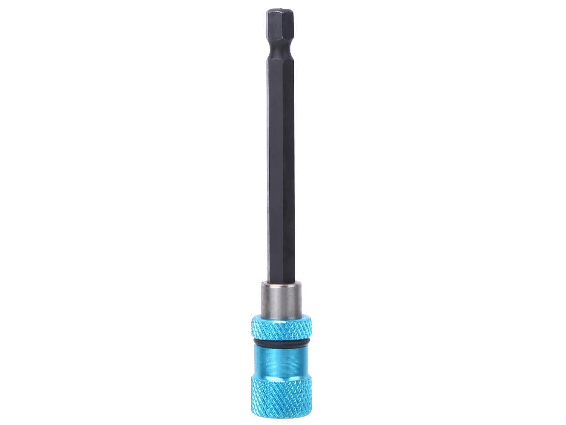 Suporte para bits de chave de fenda de 1/4 de polegada, haste de aço inoxidável com liberação rápida e ímã, 100 mm