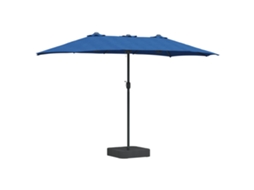 Protetor solar de jardim azul celeste em poliéster, 385x209x244 cm, EXCLUSIVO DA MAISON