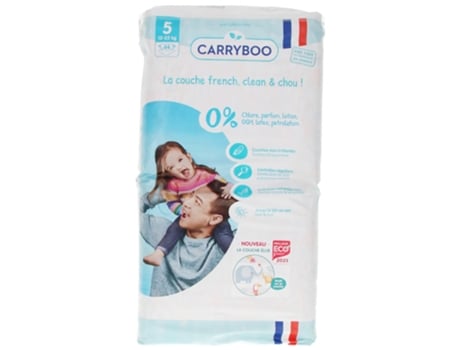 Fraldas Ecológicas Estampadas 44 Fraldas Tamanho 5 12-25 kg CARRYBOO