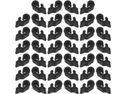 Conjunto De 40 Presilhas Plástico Portas Gaiolas Animais Estimação, Com Design Compacto E Fácil Instalação Em