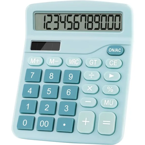 Calculadora Azul Movida a Energia Solar Azul BRILVIBERA