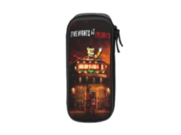 Estojo Five Nights at Freddy's (US$ 1.740), grande capacidade, design de animal FNAF, fecho duplo, acabamento fosco.