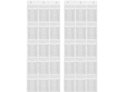 Conjunto De 2 Estojos Para Fones De Ouvido, Ideais Para A Sala De Aula. Organizador Versátil Em Pvc Para Guardar