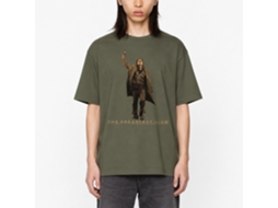 Rockinstone Breakfast Club Movie Vintage Guy Solid Military Green Adult T-shirt Size:l