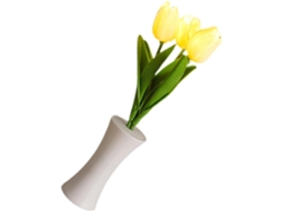 Abajur decorativo semi-fio, 1 unidade, luminária de mesa em plástico com estampa floral, luz quente para