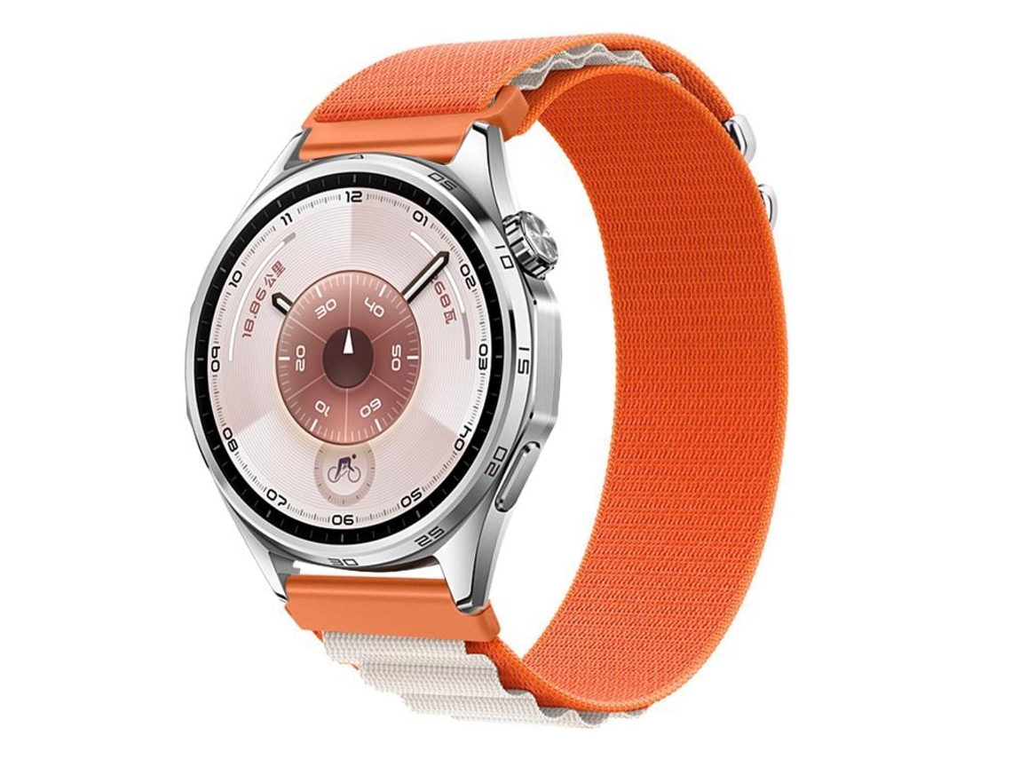 Bracelete para Huawei Band 10 / 9 / 8 Nylon Trançado com Fecho de Velcro Interface Metálica Preta XIAOMOYU