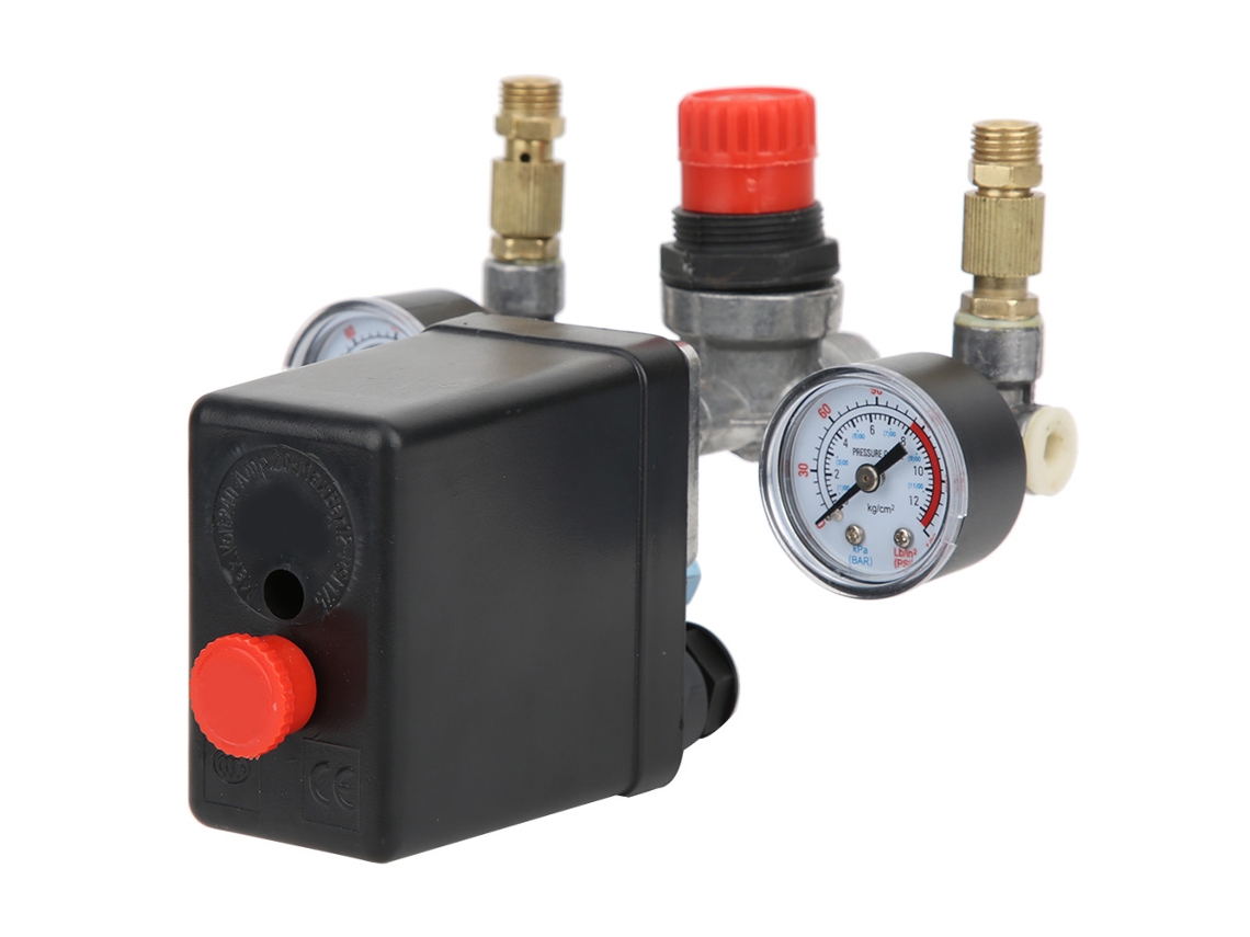 Laxiscreed Válvula De Controle De Pressão Para Compressor De Ar Com Ajuste E Interrupteur Automático
