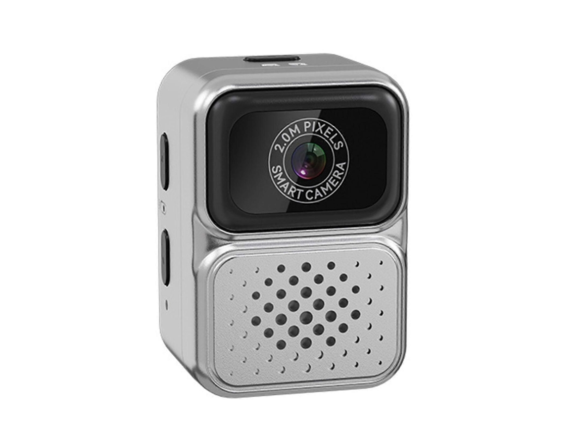 Mini Câmera Digital Portátil, Gravador de Vídeo Leve, Resolução 640x480p, Câmera Vestível para Estudantes e Viajantes, Cinza ELECTVAULT1