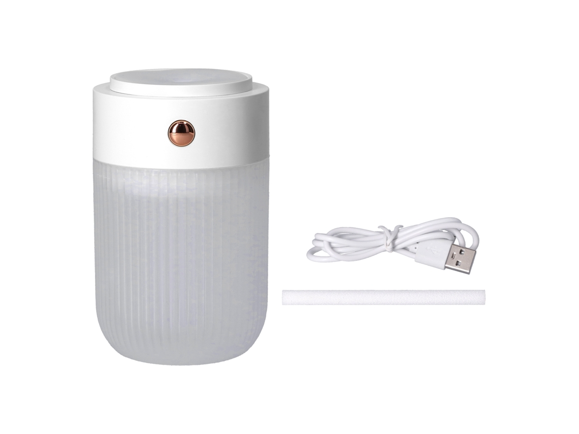 2026zentro-umidificador De Neblina Fria Portátil Mini 250ml Usb Ultra Silencioso Com Luz Noturna Colorida Branco