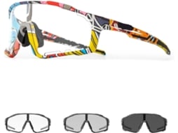 Óculos Sol Fotocromáticos Lunette Velo Homme Masculinos Femininos Ciclismo Resistente S/MARCA