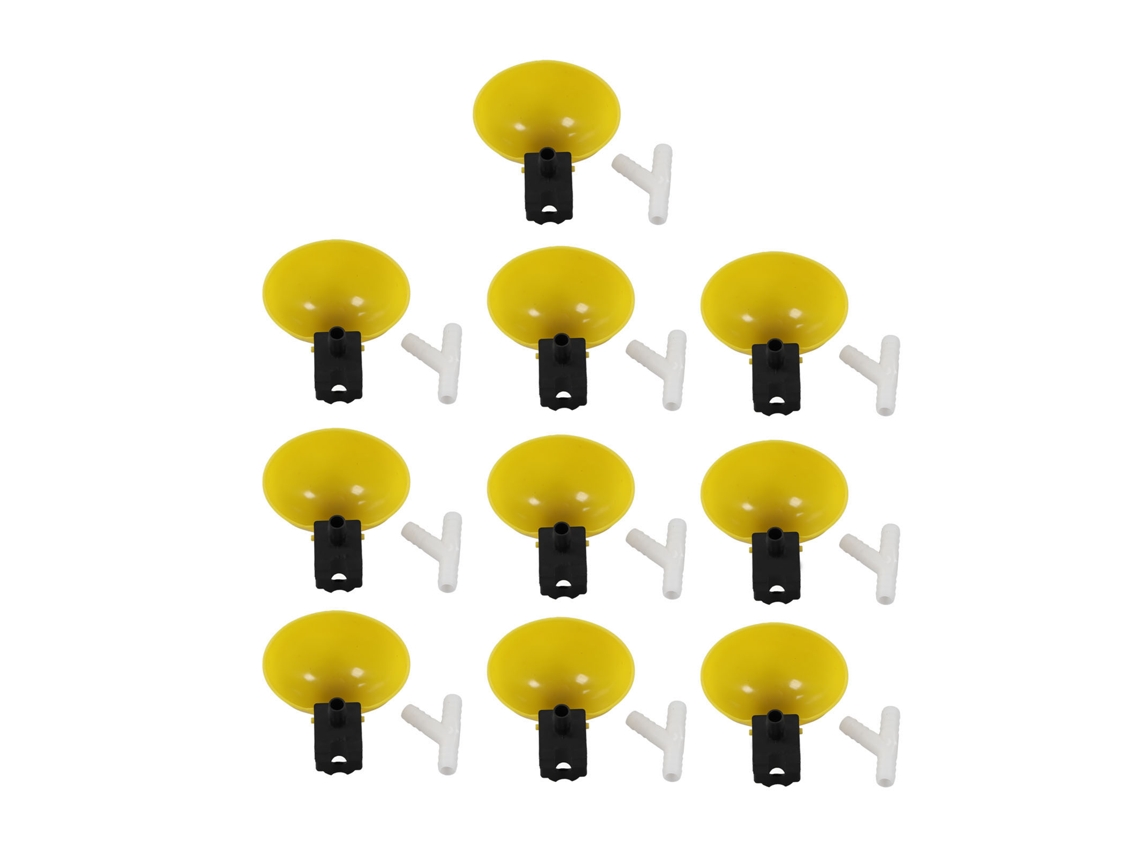 10pcs Bebedouro Automático Grande Capacidade Pp Galinhas Codornas