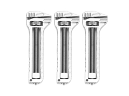 3pcs Chave Multifuncional Mini Ajustável com Abre Latinhas para Acampamento Caminhada Mochilão | S/MARCA