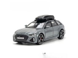 (rs6 Cinza) Miniatura Rs7/rs6 Em Escala 1:32, Fundida Em Metal, Com Portas Que Abrem, Luzes E Efeitos Sonoros.