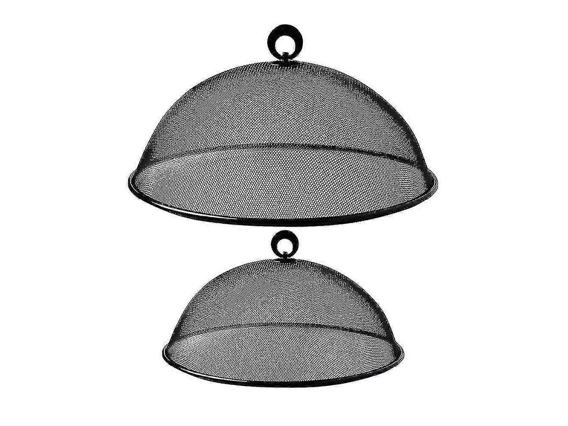 2 Fundas Protectoras para Comida Tejidas de Bambú para Mesa de Comedor Color Negro