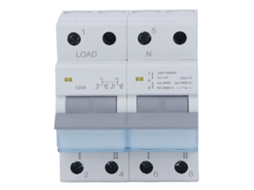 Interruptor de Isolamento CC Painel Solar Arranjo PV Interruptor de Circuito Din 2p 125A S/MARCA