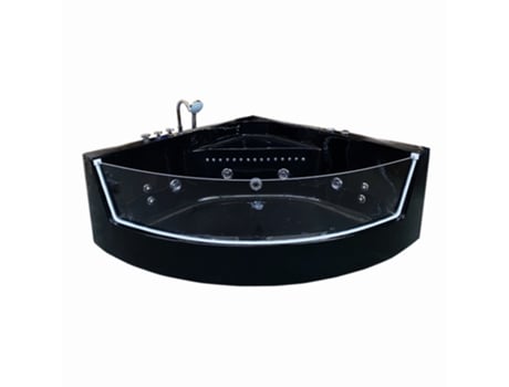 Banheira de Hidromassagem 150 X 150 Cm Cromoterapia 8 Jatos – Black Maple ELITESHOPPING