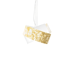 Camilla Luminária Pendente Dourada 2xe27 Max 2x70w Ip20 Luminária De Teto Com Design Moderno Em Alumínio Soquete E27 Gea Luce